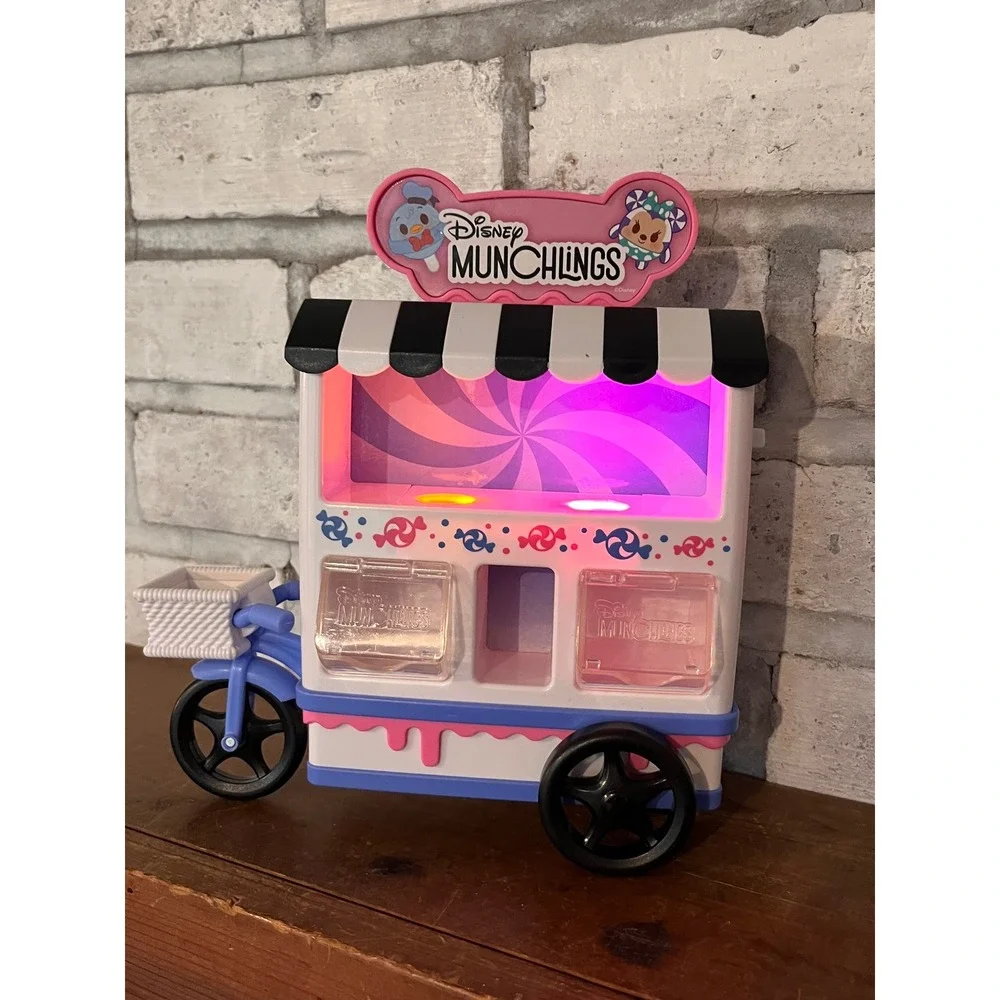 Disney Munchlings Candy Cart Playset by Just Play Cart Only WORKS!‎